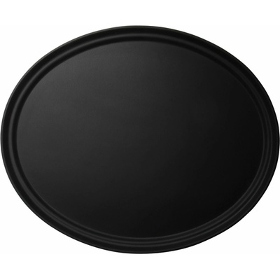 Cambro Oválna protišmyková servírovacia tácka Camtread čierna 685x560xH32mm