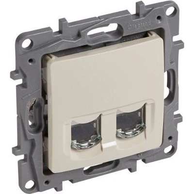 Legrand 664876 Розетка 2x RJ45 STP cat. 6 Niloe Крем - 664876 (664876)