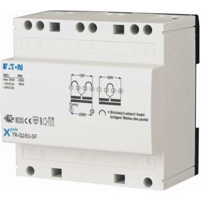 Zvonkový transformátor EATON TR-G2/63-SF 12/24V 63VA bezpečnostní 272485