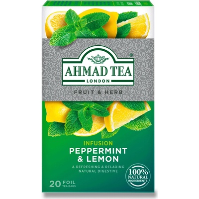 Ahmad Tea ovocný čaj máta s citrónem 20 x 1,5 g