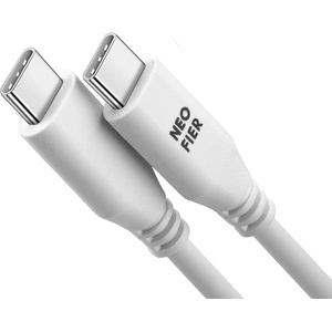 Neofier Кабел с бързо зареждане за устройства с USB-C порт (100 см) (бял) - Neofier USB-C to USB-C Data Cable 60W (NF1CCW0503T)