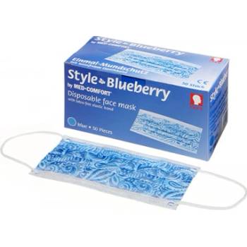 Style Blueberry Ústenka 3 vrst. s gumičkou tmavo modrá 50 ks