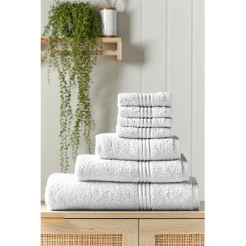 Homelife Egyptian Cotton Face Cloths 4 Pack - White