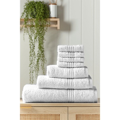 Homelife Egyptian Cotton Face Cloths 4 Pack - White