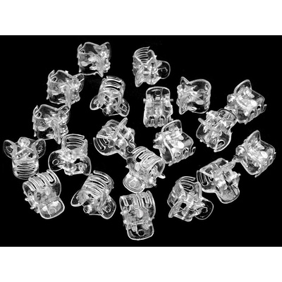 Prima-obchod Skřipec do vlasů malý 10x13 mm transparent, barva 1 transparent