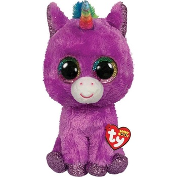 TY Toys Плюшен еднорог TY Toys Beanie Boos - Rosette, 24 cm, лилав (TY36464)