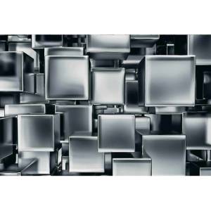 DIMEX ART Флизелинов фототапет 3d метални кубчета 375 x 250 см