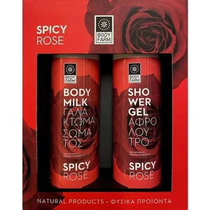 Bodyfarm Комплект Spicy Rose - Душ гел и Мляко за тяло, 2 х 250 ml - ozone