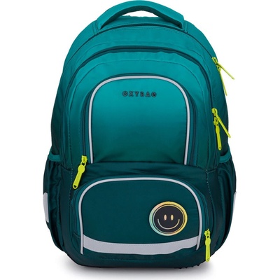 Oxybag batoh NEXT STICKERStmavě zelená šedá Reflexní neon