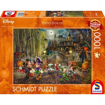 Schmidt Spiele Пъзел Schmidt от 1000 части - Мики и Мини: Хелоуинско забавление (58033)