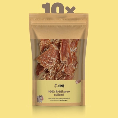 Čumák 100% krůtí prso sušené 10 x 50 g