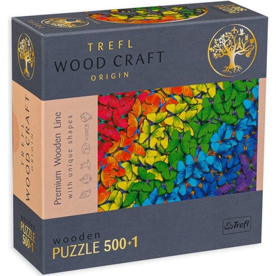 Trefl Дървен пъзел Trefl от 500+1 части - Пеперуди (20159)