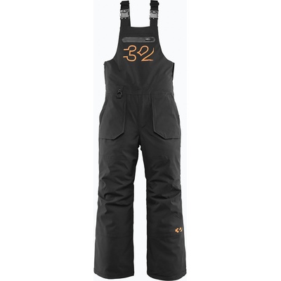 ThirtyTwo Детски панталони за сноуборд ThirtyTwo Basement Bib black/orange