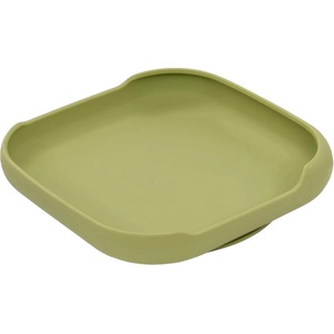 Interbaby Силиконова чиния плато с вакуум Interbaby - Blue Grey (SI005-74)
