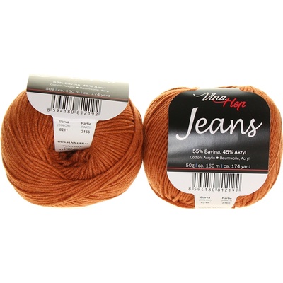 Vlna Hep Jeans 8211 rezavě hnědá