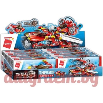 Image 1 of Qman Конструктор qman 1410 Комплект противопожарни машини 8 в 1 (q1410)