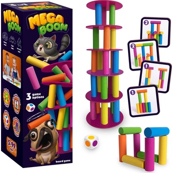 Roter Kafer Mega Boom Настолна игра RW2019 - Дървена игра за строене на кула (RW2019)