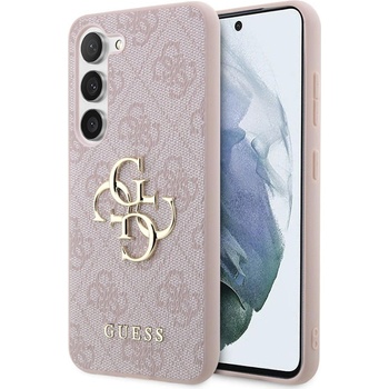 GUESS Гръб Guess PU 4G Metal Logo Case за Samsung Galaxy S24 - Розов (3666339241216)