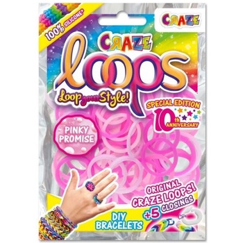 CRAZE Творчески комплект, Craze, Loops, Направи си сам гривни, 100 бр. ластици