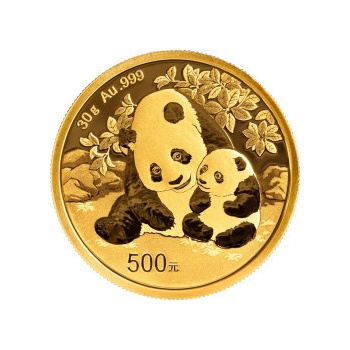 Čínská mincovna zlatá mince China Panda 2024 30 g