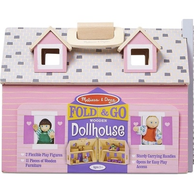 Melissa & Doug Дървена къща за кукли Melissa & Doug (13701)