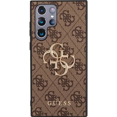 GUESS Калъф Guess - Metal Logo, Galaxy S23 Ultra, кафяв (3666339114893)