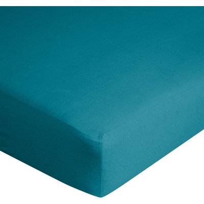 Eurofirany Plachta s napínacou gumou Jersey tyrkysová 140x200x25