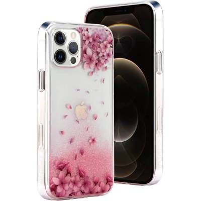 SwitchEasy Flash Case - дизайнерски удароустойчив хибриден кейс за iPhone 12, iPhone 12 Pro (розов)