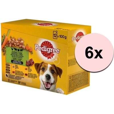 PEDIGREE паста с пиле в сос 6 x (12 x 100г)