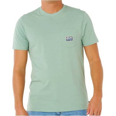 Rip Curl Мъжка тениска Rip Curl Streamline Pocket Badge Tee T-shirt - Aloe (216-7711-0112)