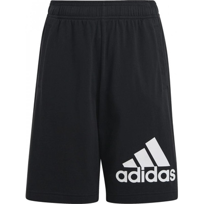 adidas Essentials Big logo cotton shorts junior s black white