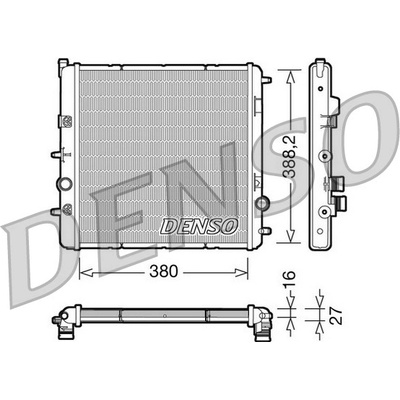 DENSO Chladič, chlazení motoru DRM07003