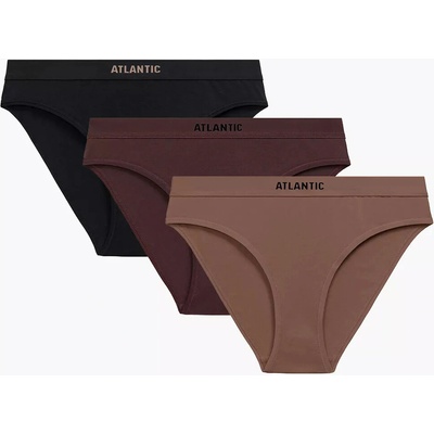 Atlantic Nohavičky 3CLP-012B 3-pack Hnedá