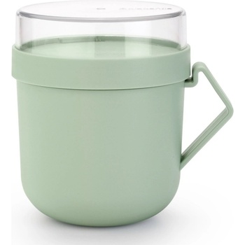 Brabantia Чаша за супа с капак Brabantia Make&Take 1006294, 600+180 мл, Винтов капак, Без BPA, Зелен (1006294)