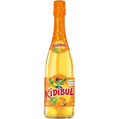 Kidibul Dětský šumivý nápoj jablko, broskev 750 ml