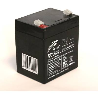Оловна Батерия (RT1250) AGM 12V / 5Ah - 90 / 70 / 101mm терминал 2 RITAR (RITAR-RT1250)