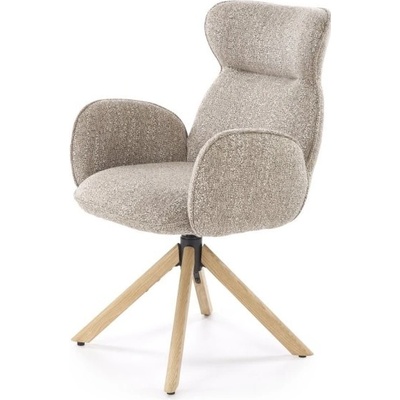 Halmar K585 tmavě béžové / dub přírodní