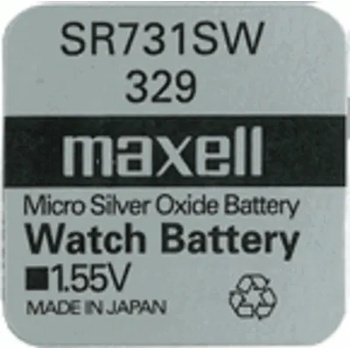 Image 1 of Maxell Бутонна батерия сребърна maxell sr731 sw / 329/, 1.55v (ml-bs-sr731-sw)