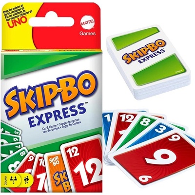 Mattel Skip-Bo Express – rýchla strategická kartová hra