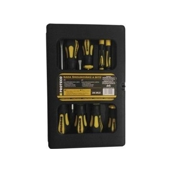 PROTECO 10.07-990-08 sada skrutkovačov a bitov 28-dielna