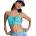 Roxy Essentials PT Tank bikini top - Blue (Katydid As If Plaid)