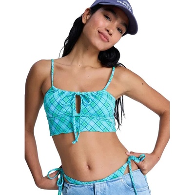 Roxy Essentials PT Tank bikini top - Blue (Katydid As If Plaid)
