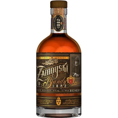 Zamoyski Brandy Reserva 40% 0,7 l (holá láhev)