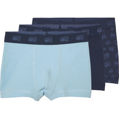 lupilu chlapecké boxerky s BIO bavlnou 3 kusy navy modrá / světle modrá – Sleviste.cz