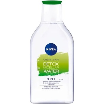 Nivea Urban Skin Detox Micellar Water 3 in 1 - Мицеларна вода със зелен чай и водорасли 400мл