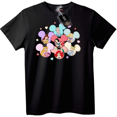 NOONEBRAND Тениска Disney Принцеси Mickey - L, White