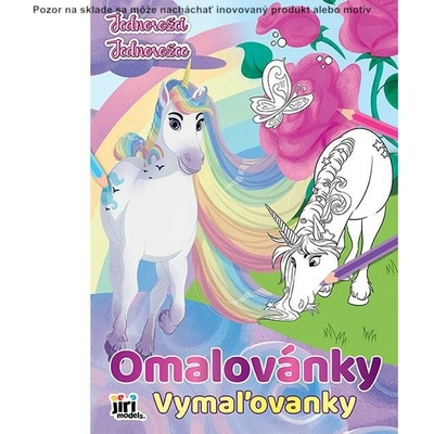 Omaľovánka A4 Jednorožce