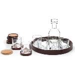 Liiton Декантер за уиски Luxury Peaks с чаши, чинийки и поднос 14 части (L10600)