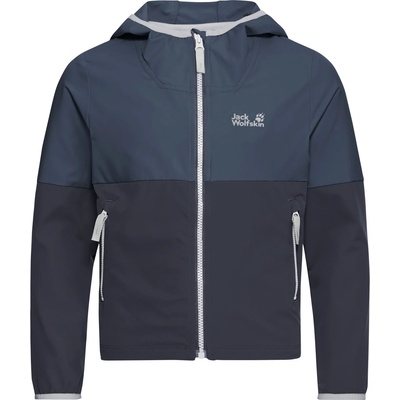 Jack Wolfskin Детско софтшел яке Jack Wolfskin Kid's Sandbird Hooded Jacket Softshell jacket - Midnight Sky - размер 116 (EU) (703-6910-0312)
