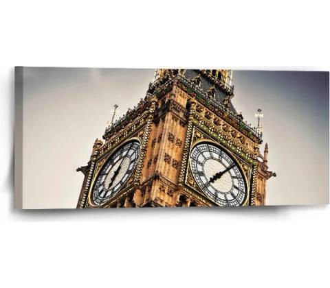 Sablio Obraz Clock tower - 110x50 cm